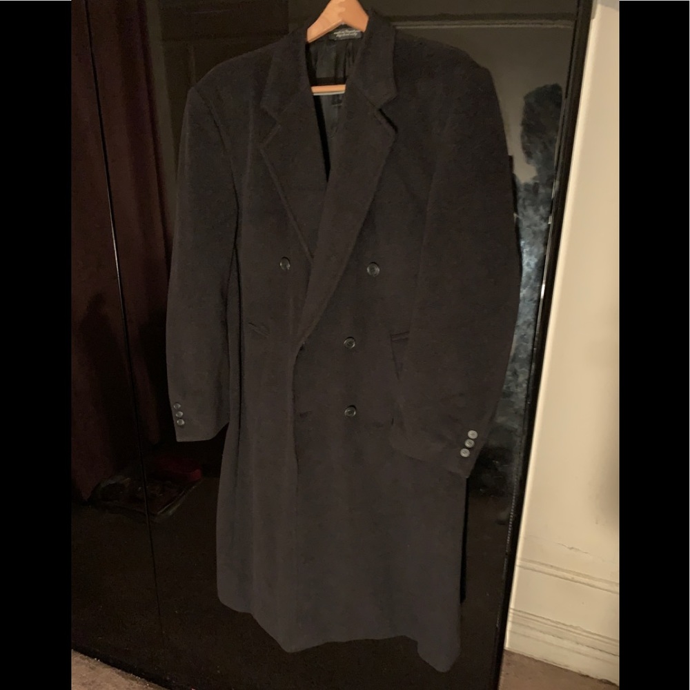 Cashmere Top Coat in Black